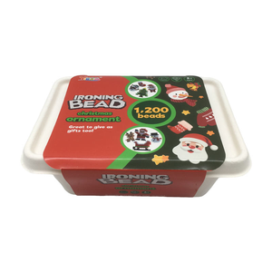 Divertente Kit Educativo per Bambini con 1200 Perline di Plastica da Stirare 5MM per Artigianato Natalizio Fai-da-Te - Product Image 1