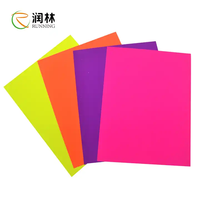 Papier cartonné coloré-Décorations de fête au néon Glow In The Dark Papers DIY Dance Floor Fluorescent Black Light UV Reactive