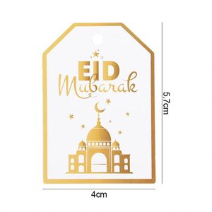 48Pcs Eid Mubarak Paper Label Gift Tag Ramadan Islam Muslim Festival <b>Party</b> Decoration Gift Bag <b>Boxes</b> Hang Decor Eid Al Adha - Product Image 2
