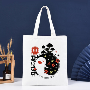Sac en toile imprimé Genshin Impact <span class=keywords><strong>Hu</strong></span> <span class=keywords><strong>Tao</strong></span> pour le commerce transfrontalier, sac à bandoulière style Harajuku, sac de courses portable - Product Image 2