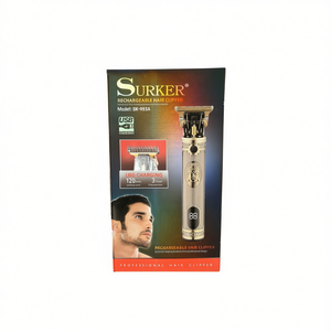 Tondeuse à cheveux rechargeable en acier inoxydable de qualité professionnelle avec écran LCD et chargement USB pour usage domestique - Product Image 2