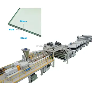 Línea de producción de película intermedia de PVB, máquina de fabricación de extrusoras de tablero plástico de PVB