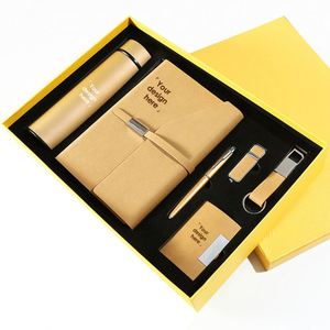 Ideas de Negocio 2026: Sets de Regalo de Lujo en Dorado Mate para Ejecutivos, Caja de Recuerdos con Logotipo Personalizado, Libreta y Termo - Product Image 1