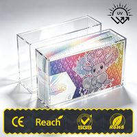 Boîte de présentation en acrylique prismatique SPC pour jeux de cartes avec aimant puissant pour boîtes de cartes – Vente en gros