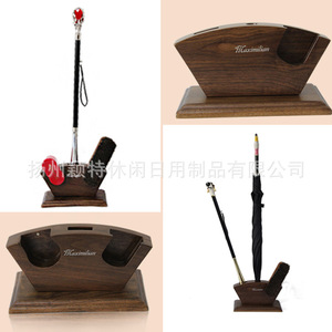Walnut Wood <b>Shoe</b> Rack <b>Storage</b> Holder With Multiple Holes For <b>Shoes</b> Home Use Standing Type 21x14x8cm - Product Image 5