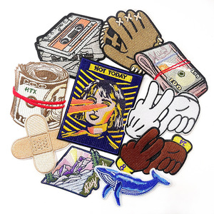 Popular Design Embroidery Finger-guessing Game Hand Adhesive Bandage <strong>Dollar</strong> Tape Whale Patch for Hat <strong>Jeans</strong>