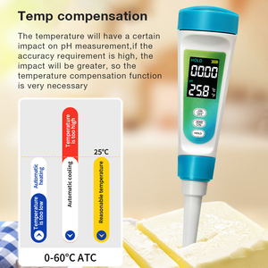 Testeur de pH semi-solide haute précision portable pour mesurer le pH du miel, du yaourt et autres <span class=keywords><strong>produits</strong></span> <span class=keywords><strong>alimentaires</strong></span> semi-solides - Product Image 5