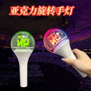 Acrylic 3D Rotating <b>Light</b> Up Hand Lamp 26x9x3cm 15 Color Changeable Glow <b>Stick</b> For Concerts - Product Image 4