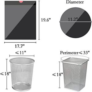 Banyo yatak odası ofis çöp torbaları için 4 galon küçük çöp kutusu güçlü yırtılmaya dayanıklı çöp sepeti gömlekleri - Product Image 5