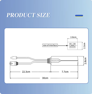 100Mbps Type-C đầu ra 48V đến 5V 3.5A tiêu chuẩn IEEE802.3af/tại PoE Splitter Adapter CE FCC ROHS chứng nhận cho CCTV Camera An Ninh - Product Image 4
