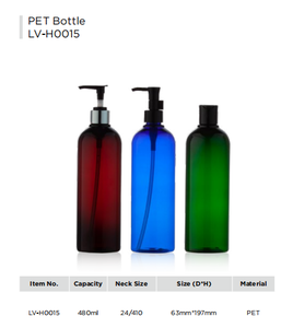 Botella de Plástico Vacía Personalizada de 16oz 480ml para Envases de Belleza, Champú, Perfume, Loción, Crema, Líquido, con Tapa de Rosca y Sellado, Impresión Serigrafiada - Product Image 2