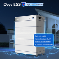 Batterie de stockage solaire Deye ESS GB-L Plus à montage au sol, 100 Ah, Lifepo4, 57,6 V, contrôlée par Bluetooth, pour villa