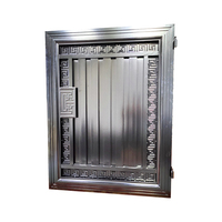 Porte de clôture extérieure en métal en aluminium de haute qualité dernière conception grande porte coulissante d'entrée principale pour les maisons capuchons de poteaux de clôture de qualité