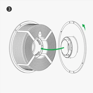 Cho bambu phòng thí nghiệm <span class=keywords><strong>3D</strong></span> máy in nhiệt độ cao vật liệu giá tái sử dụng spool cho <span class=keywords><strong>ABS</strong></span> ASA PA6-GF <span class=keywords><strong>ABS</strong></span>-GF Filament - Product Image 4