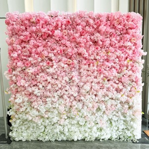 Pared de Flores Artificiales de Lujo con Vegetación, Decoración para Recepción de Bodas, Fiestas y Fondos de Fotos - Product Image 2