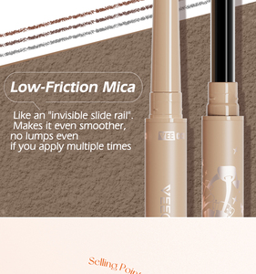 El lápiz delineador de ojos en gel de doble cabezal giratorio automático VEECCI es resistente al agua, al sudor y duradero. - Product Image 5