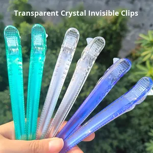 Horquillas multiusos sin costuras de 14cm y pinzas de cristal para uso en salón, herramientas de estilismo para cortar flequillo - Product Image 6