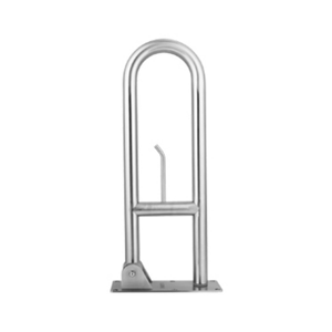 Platzsparende Klappbare 304 Edelstahl Toiletten-Haltegriffe U-Form Wandmontierte Badezimmer-Sicherheitsgriffe für Behinderte - Product Image 2