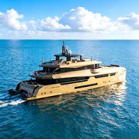 Catamaran de luxe Vista 142, super-yacht, moteur diesel inboard, homologué RINA, aménagement spacieux, croisière en mer, tourisme nautique