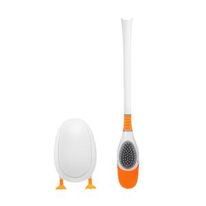 Nouvelle brosse de toilette de canard de <span class=keywords><strong>plongée</strong></span>, brosse à poils souples en silicone domestique, pas de nettoyage des coins morts pour les toilettes - Product Image 5