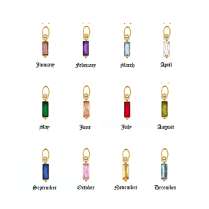 เสน่ห์ของบาแกตต์ |   จี้เพชรซิคอนสแตนเลสสตีลชุบทอง 18K PVD สำหรับทำเครื่องประดับเด็กแบบ unisex |   กันน้ำ - Product Image 2