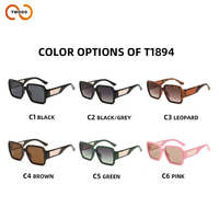 TWOOO T1894 Lunettes de soleil carrées surdimensionnées style plage, tendance et originales, nouveau modèle, vente en gros