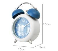 Horloge analogique personnalisée de 4 pouces, horloge d'apprentissage du sommeil pour enfants, horloge de table mécanique rétro mignonne pour la chambre des enfants