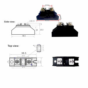 Module Thyristor Bidirectionnel BTA100A BTA40A 50A 60A 80A Tension de Résistance 1000V Petite Machine de Soudage par Points Haute Puissance BTA100A - Product Image 6