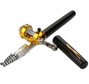 Mini Fiber Glass <strong>Pen</strong> <strong>Fishing</strong> <strong>Rod</strong> and Reel Set Telescopic Portable <strong>Fishing</strong> <strong>Rod</strong> - Product Image 5