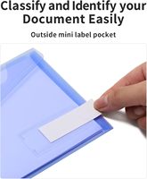 Enveloppes en polyéthylène transparentes A6, pochette de classement avec poche pour étiquette, enveloppes pour argent liquide, fournitures scolaires et de bureau pour enseignants