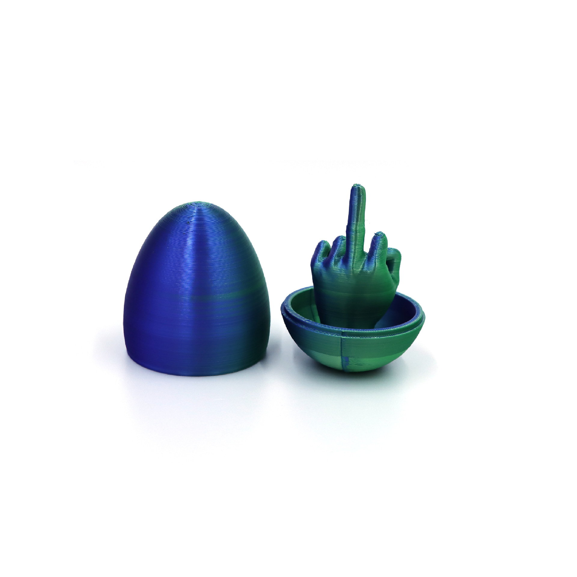 Oeuf Surprise Majeur - Dégradé Bleu-Vert