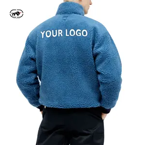 Custom Logo Fashion Street Style Winter Fleece Jacket Wool Jacket Men Outdoor Polar Fleece Jacket Men