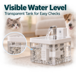 Bebedero Transparente para Mascotas de 1.5L con Sistema de Filtración para Gatos y Perros de Interior - Product Image 2