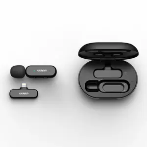 להשביע (A-MK152) חדש הגעה אלחוטי תקע לשחק קליפ-על דש מיקרופון עבור USB טלפון עם 35H טעינה מקרה אלחוטי lavalier מיקרופון
