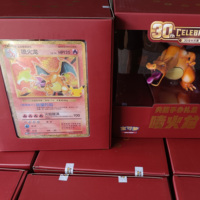 Boîte cadeau authentique PY Charizard, figurine Pokémon TCG, célébration du 30e anniversaire, version chinoise, scellée en usine, jeu de société