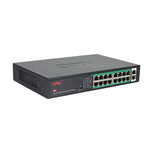 Commutateur PoE Gigabit 250W avec 16 ports RJ45 10/100M + 2 commutateurs réseau 10/100/1000M - Product Image 3