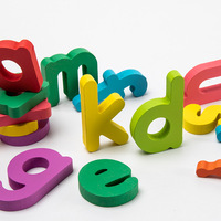 Puzzle en bois alphabet 3D, lettres ABC en bois massif, lettres minuscules et majuscules, puzzle pour la reconnaissance précoce des lettres de l'alphabet, personnalisable