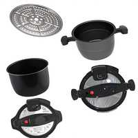Cuisinière électrique multifonctionnelle à pression élevée avec contrôle numérique LED programmable en usine, pression de cuisson de 0 à 70 kPa, avec poignée