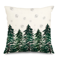 Joyeux Noël Oreiller Gingembre Homme Bonhomme De Neige Arbre De Noël Chat Taie D'oreiller Couverture Intérieur Coussins Housse De Coussin pour La Décoration Intérieure