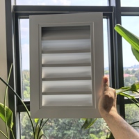 Grille d'aération murale extérieure en alliage d'aluminium résistante aux intempéries avec moustiquaire, grille d'évacuation de l'air imperméable, taille personnalisée pour système de ventilation HVAC