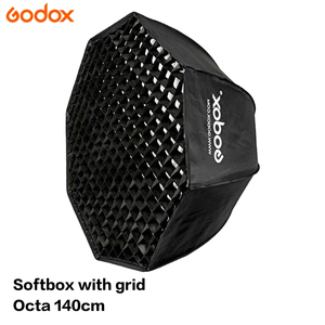 Softbox GODOX 140cm Ottagonale con Griglia a Nido d'Ape Attacco Bowens per Flash Unità Speedlite Fotografia Video Studio Portra120 - Product Image 3