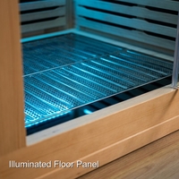 Sauna extérieur en cèdre pour 6 personnes au design moderne, en bois de pruche traité thermiquement avec fonction vapeur humide pour usage bien-être