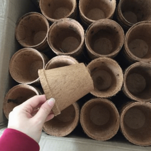 Pots à fleurs en fibre de coco écologiques et durables pour la maison et le jardin, taille personnalisée disponible, fabriqués par Eco2go Vietnam - Product Image 3