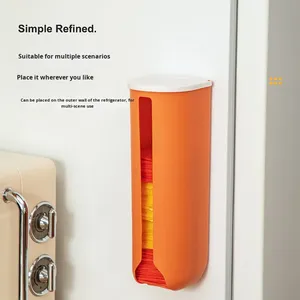 Design XT254 moderno Organizer per sacco della spazzatura in PP a parete porta-borsa da cucina con Design estraibile scatola di immagazzinaggio in plastica - Product Image 2