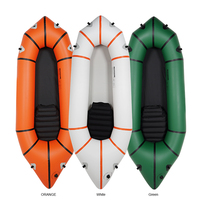 Packraft Gonflable Expédition Rapide 235CM Une Personne Couleur Verte Ultraléger 210D TPU Packraft