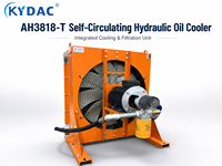 Refroidisseur d'huile hydraulique en aluminium KYDAC KY600 OEM AH3818 avec ventilateur, moteur, pompe et filtre pour systèmes hydrauliques industriels