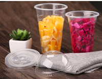 Tasse en plastique PET PP imprimable personnalisée pour thé à bulles et café
