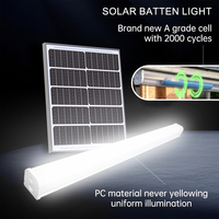 Panneau solaire monocristallin 100W, lampe solaire à barre, lampe solaire tri-étanche, lampe solaire tubulaire, utilisation intérieure, panneau solaire extérieur