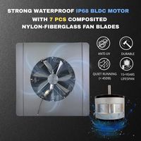 Ventilateur de toit solaire 40W pour le refroidissement des réservoirs d'eau, IP68, moteur DC sans balais, panneau solaire réglable