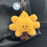 Pendentif en peluche Soleil et Lune transfrontalier, mignon, en forme de croissant, en matériau PP, fabriqué en Chine, accessoire de sac, porte-clés, cadeau